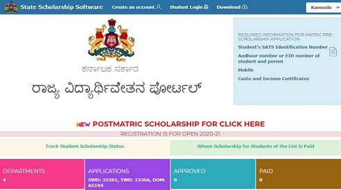 [ssp.karnataka.gov.in] SSP Karnataka Scholarship 2021 - Post Matric Scholarship Apply Online Last Date Online Application Status
