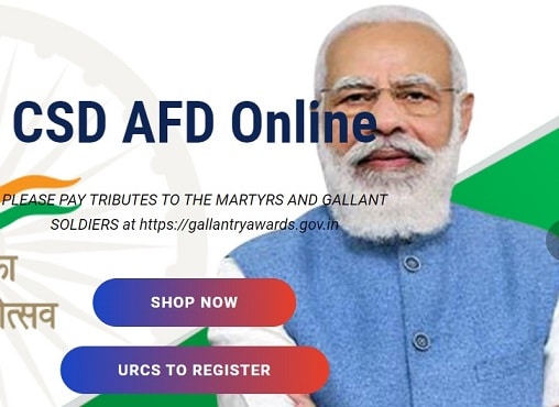 AFD CSD Online Portal at afd.csdindia.gov.in Login, Registration Form, Price List, Online Car Booking For CSD Canteen Items List