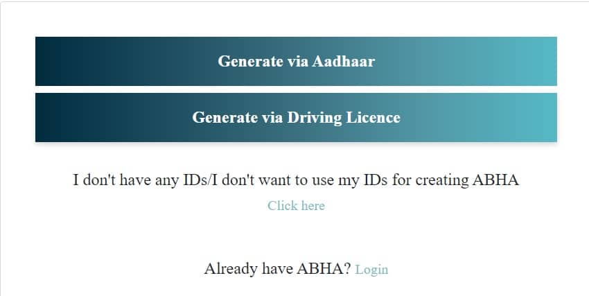 Health ID Card Registration