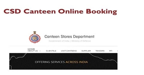 CSD Canteen Online Token Booking - Online Appointment, Reservation Form 2022, Eligibility Criteria at afd.csdindia.gov.in