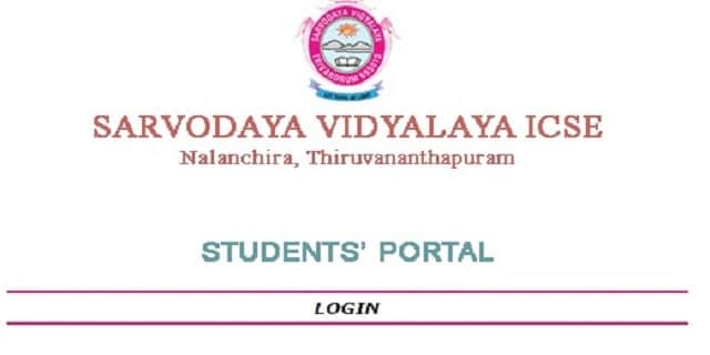 Sarvodaya Vidyalaya Student Portal Login, Online Classes, Fee Payment
