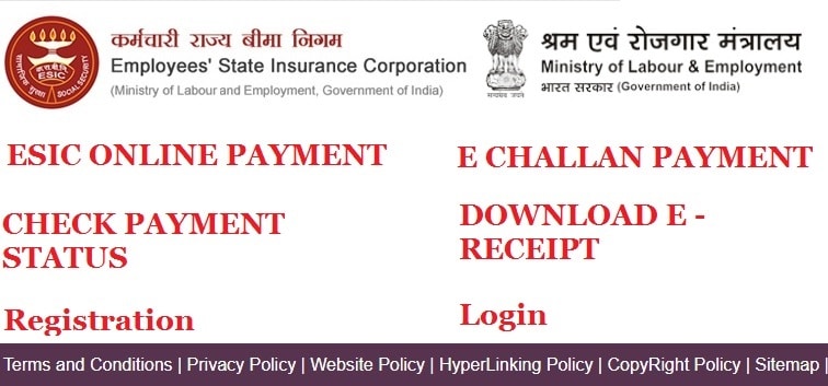 ESIC Online Payment 2022 - E Challan Payment, Logi, Payment Status, Receipt, Print Bank List, Due Date