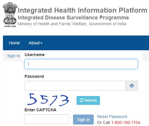 IHIP Portal Login, Data Entry, P Form, Download App at ihip.nhp.gov.in