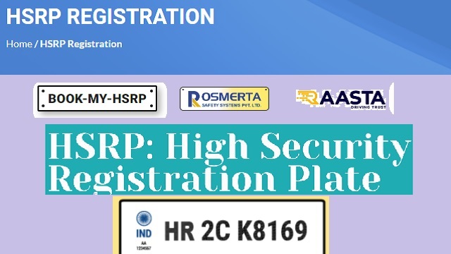 High Security Number Plate Registration, Online Apply, Price, Book My HSRP For Old Vehicle Near Me, Uttar Pradesh, Odisha, Gujarat