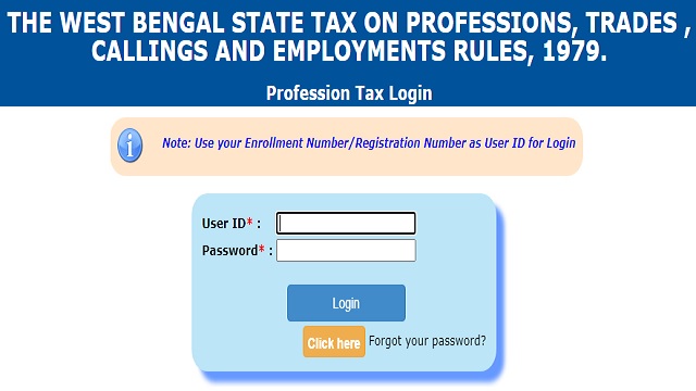 Professional Tax Registration, Certificate Download, Payment, Login, Fees Online For P Tax