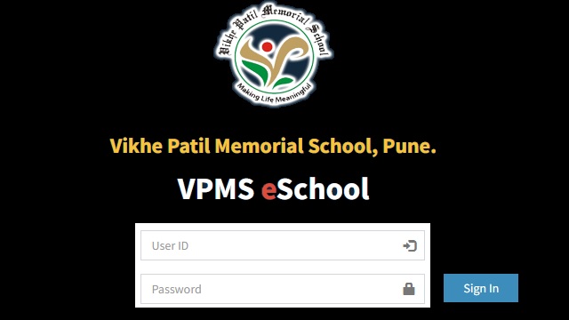 VPMS Web Portal Login, Vikhe Patil Memorial School Fees, Logo, Admission 2022-23
