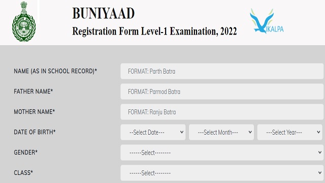 Buniyaad Haryana Registration 2022, Apply Online, Last Date, Eligibility Criteria, Application Form, Admit Card at buniyaadhry.com