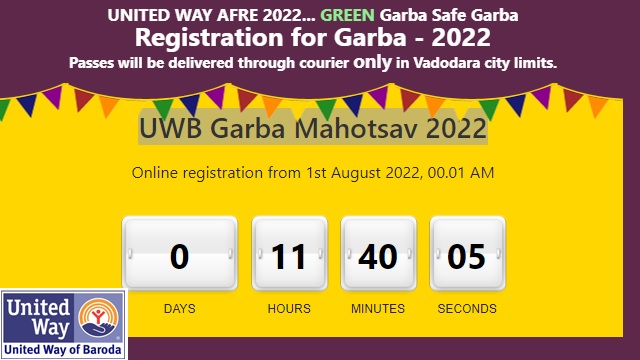 United Way Garba Registration 2022 - Pass Price, Venue, Date, Ticket Details at www.unitedway.org Registration
