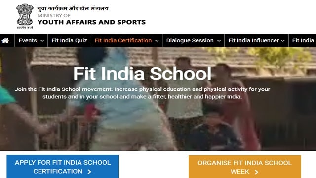 Fit India School Registration, www.fitindia.gov.in Login, Certificate Download