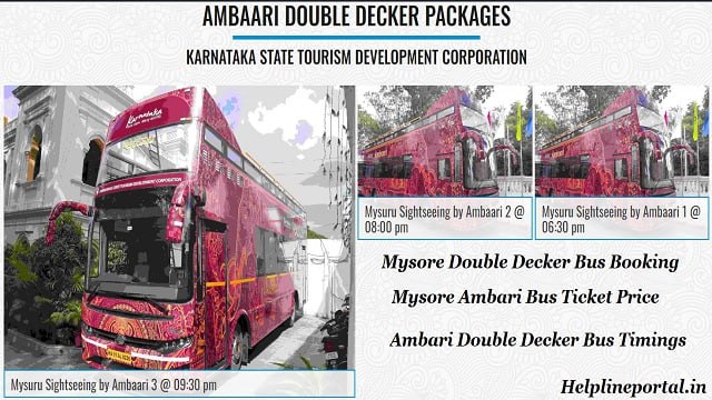 Mysore Double Decker Bus Ticket Booking Online, Ticket Price, Timings, Contact Number