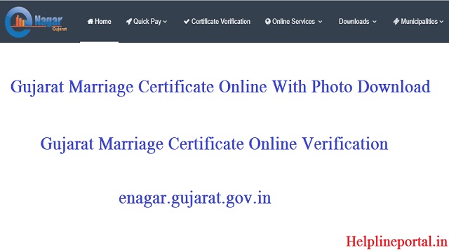 Gujarat Marriage Certificate Online With Photo PDF Download, Verification @ Enagar.gujarat.gov.in