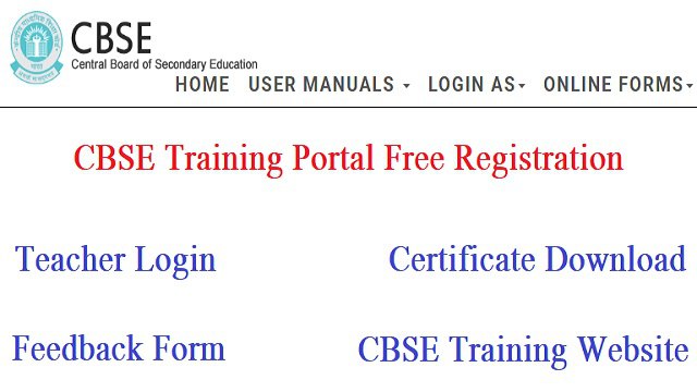 CBSE Training Portal Free Registration 2024, Login, Feedback Form, Certificate Download